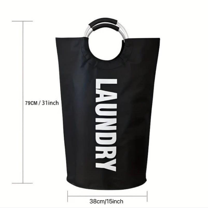 Extra Large Laundry Storage Bag, Durable Foldable Laundry Basket, Toy Organizer, Sturdy Clothes Bin with Cushioned Handle