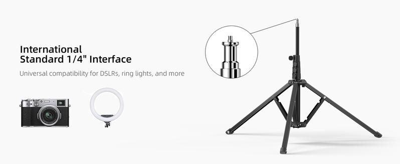 Weilisi 82" Tall Heavy Duty Phone Stand for Recording, Tablet Stand Holder with 15" Adjustable Gooseneck, Overhead Selfie Tripod for iPhone/iPad/Android for Recording/Live Streaming/Watching/Cooking/Lash Techs