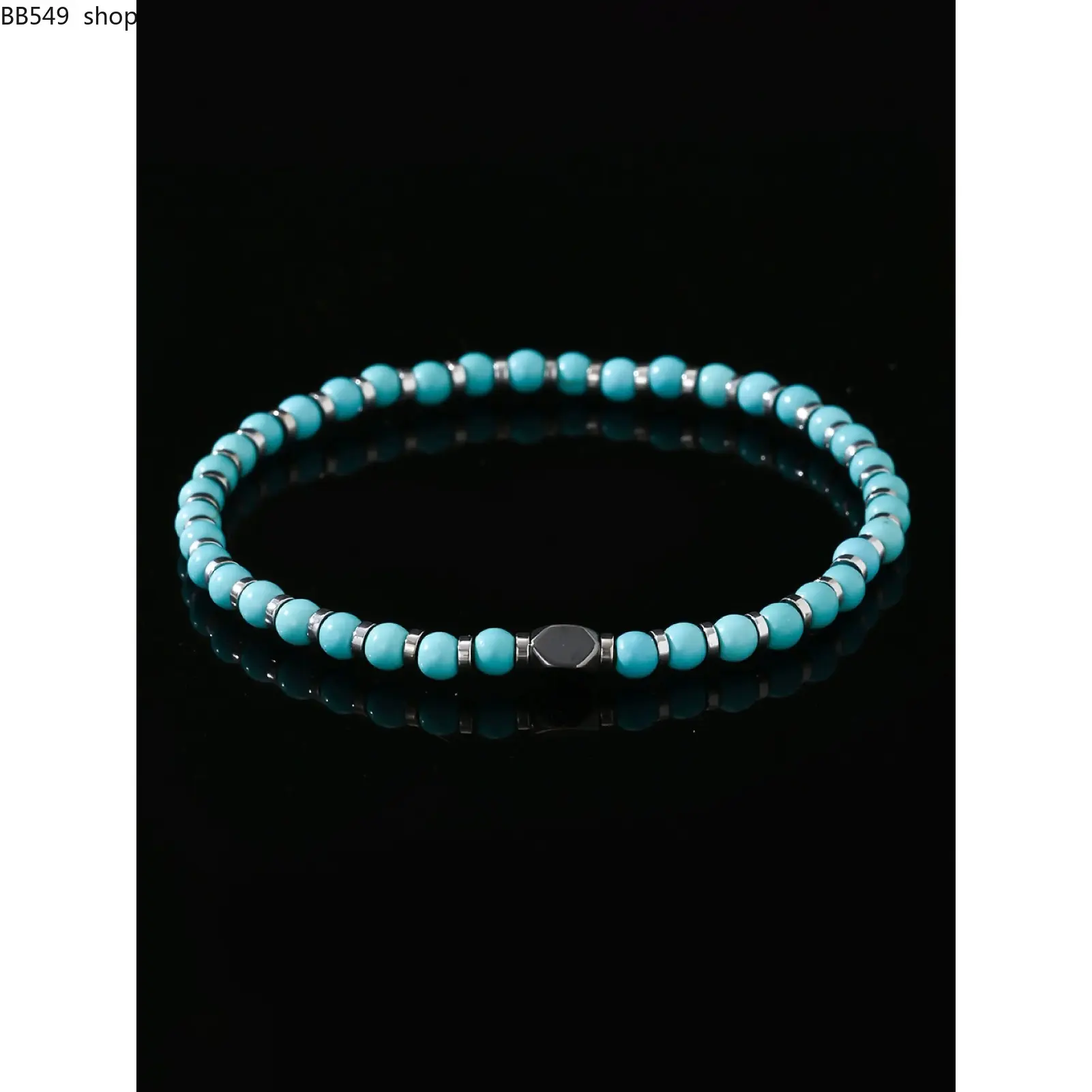 Handmade Turquoise Gemstone Beaded Bracelet, Dainty Crystal Bracelet, Unisex Elastic Adjustable Strap, Perfect for Daily Wear or Special Occasions Gift Jewelry, Premium Bracelet, Lucky Bracelet, Pretty Bracelet