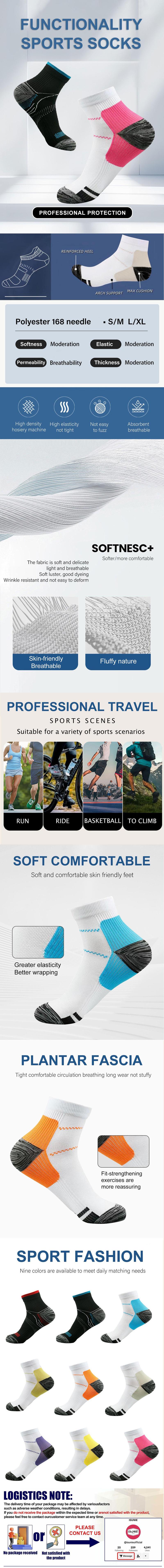 ISUNIE Ankle Socks,Summer Basic Low Cut Running Socks for Men & Women,Soft Breathable Simple Plain Stretch Socks,Men's Socks for Summer