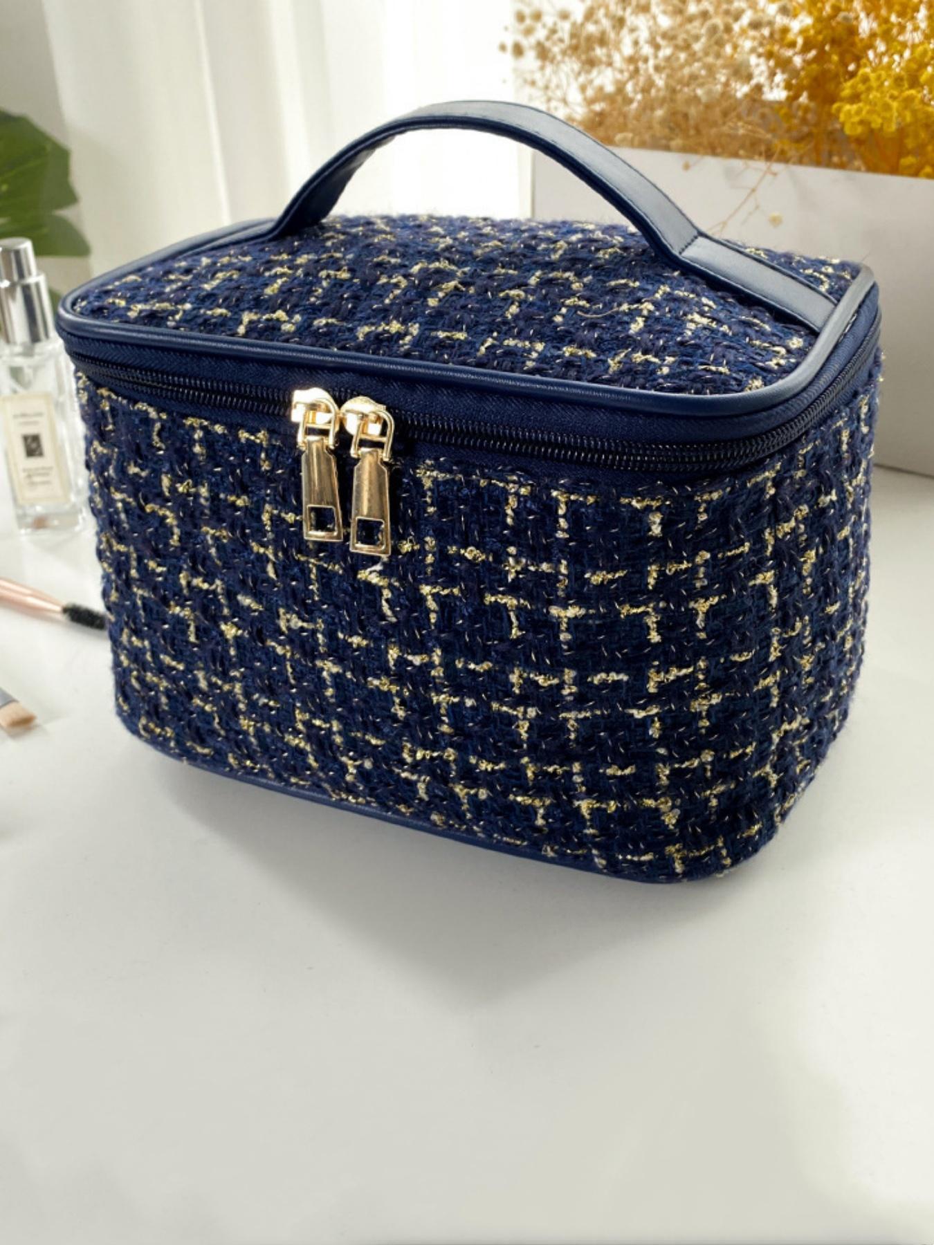 New Large Capacity Fashion Women's Handbag Cosmetic Bag, Portable Makeup Organizer, Holds Lipstick, Brush, Eyeliner, Wedding Gift, Valentine's Day Present