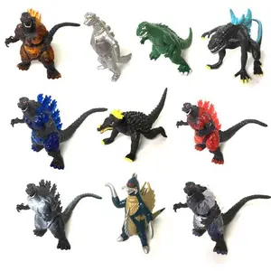 10pcs/set Movie Godzilla Ultraman Monster Arena Fight Battle Edition Vinyl Figure Kids Gift 6cm