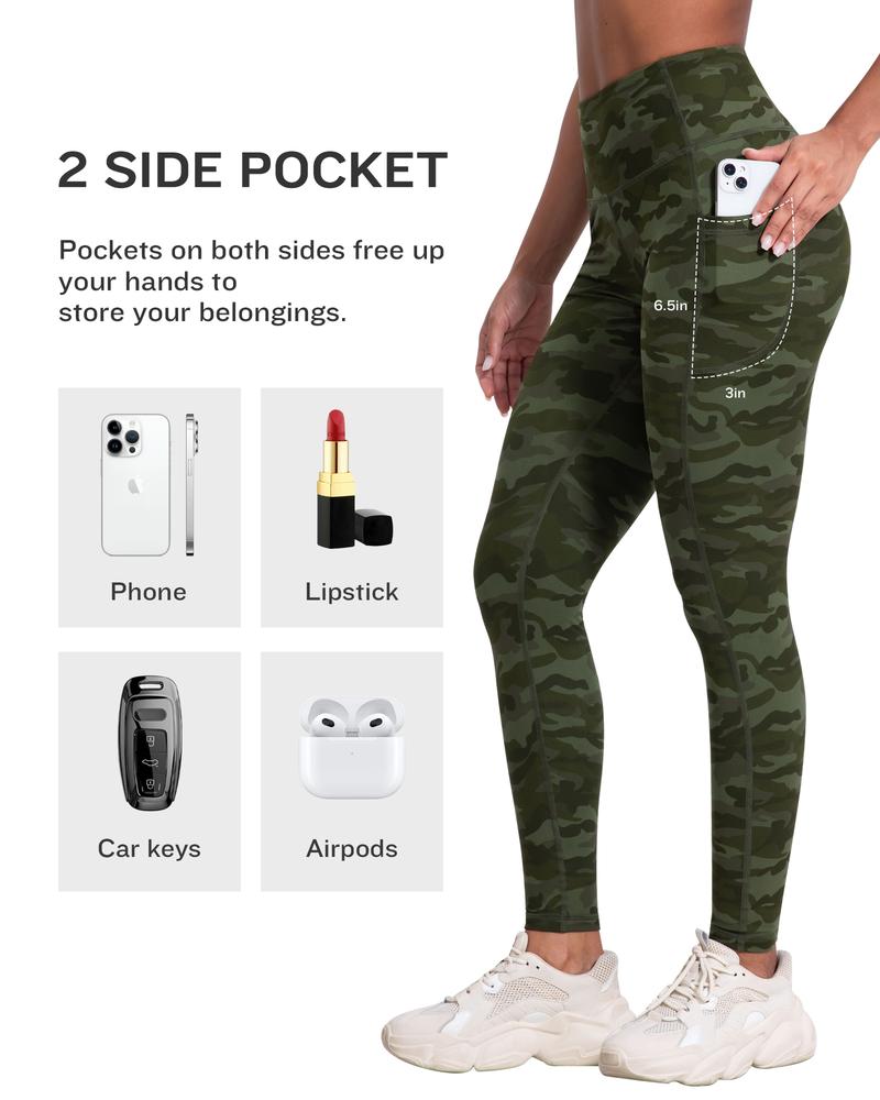 CHRLEISURE 6-Piece Set Of High Waisted Yoga Leggings With Pockets, Exercise Running Yoga Leggings, Tummy Control Workout Running Yoga Leggings gym fitness runner