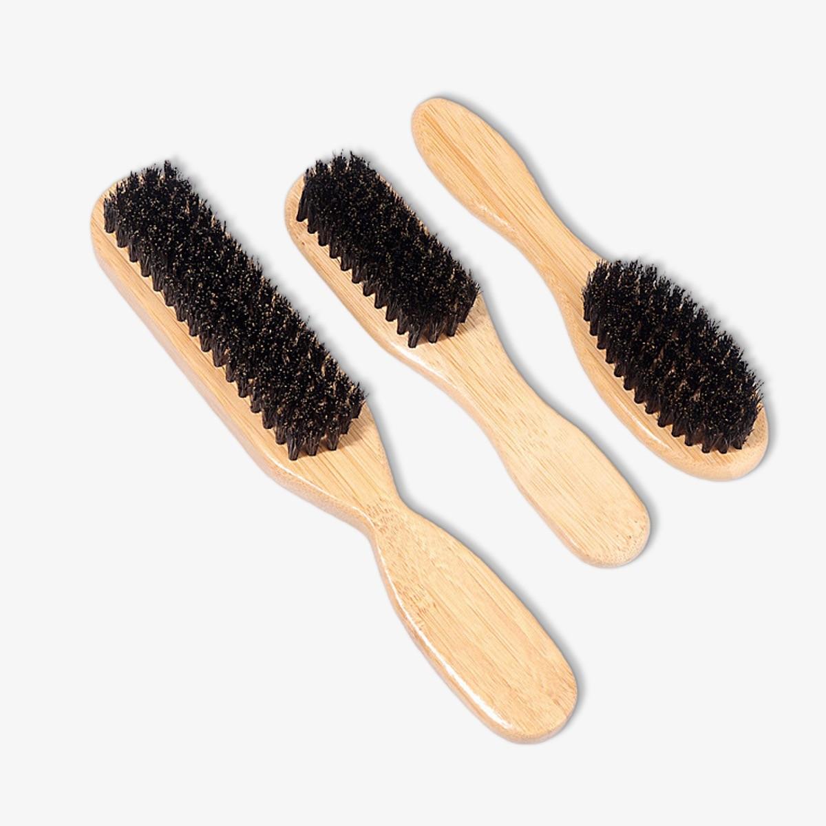 Bamboo Handle Hair Brush with Soft Bristles, Elegant Design for Styling, Smooths and Straightens Hair, Gentle Detangler, Unisex Use