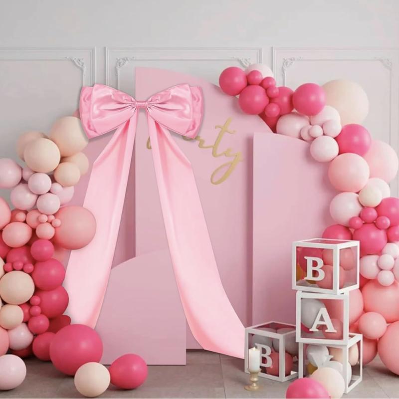 Large Bow Decorations, Giant Wall Bows, Room Background Decor, Big Ribbon Bows, Party Decoration Supplies, Perfect for Girls' Parties, Birthdays, Weddings, Halloween, Christmas