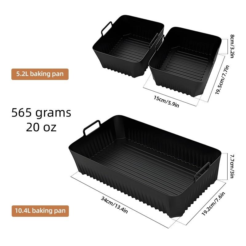 Silicone Air Fryer Liners for Ninja Sp101 Sp151, 3 Pcs Oven Liners, Air Fryer Accessories, Compatible with Sp351 Sp201 Sp301 Sp0101