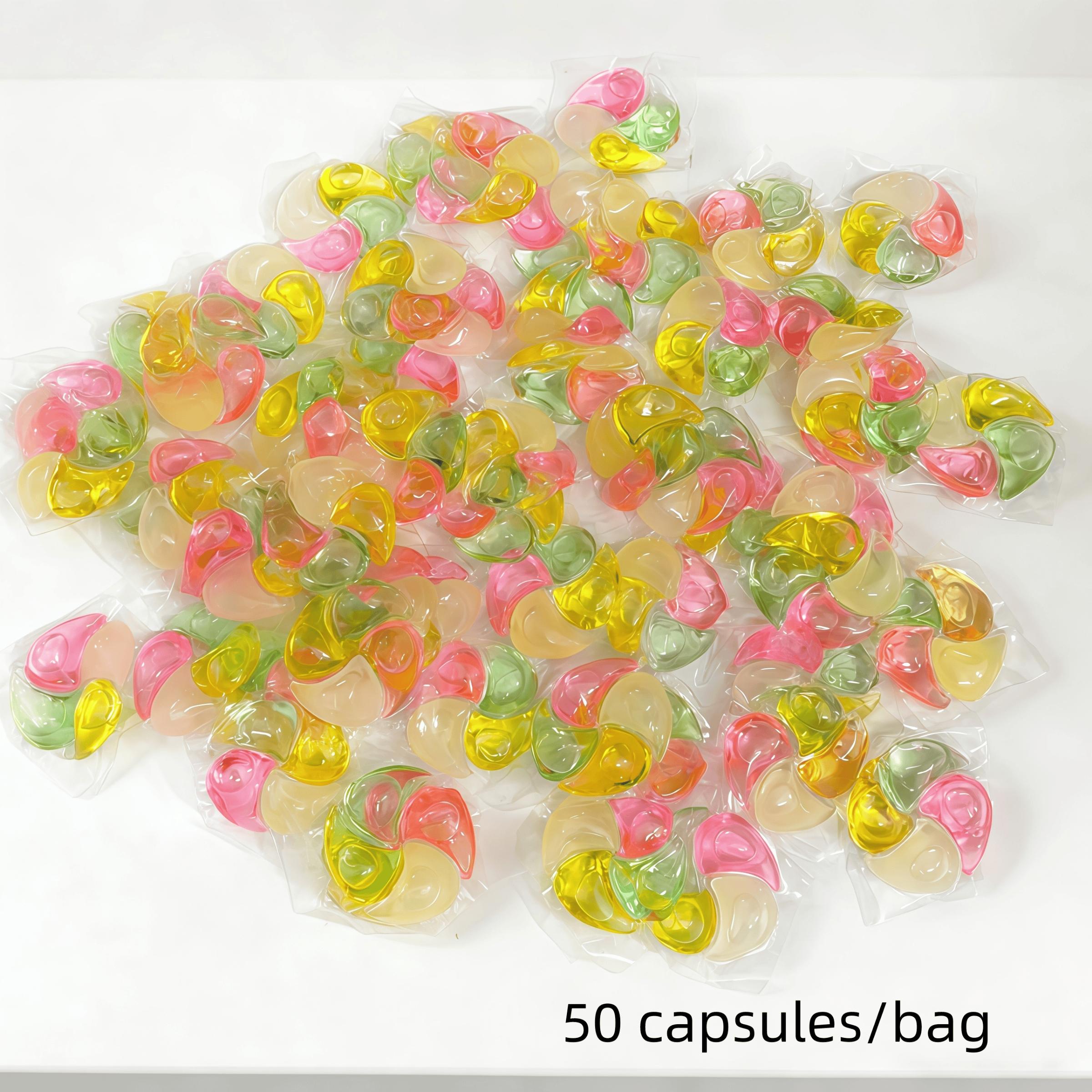 4-In-1 Laundry Beads, 10/30/50 Count, Upgrade Version, 12g, Long-Lasting, Travel-Friendly, Eco-Friendly, Softening, Stain Removal, Odor Control