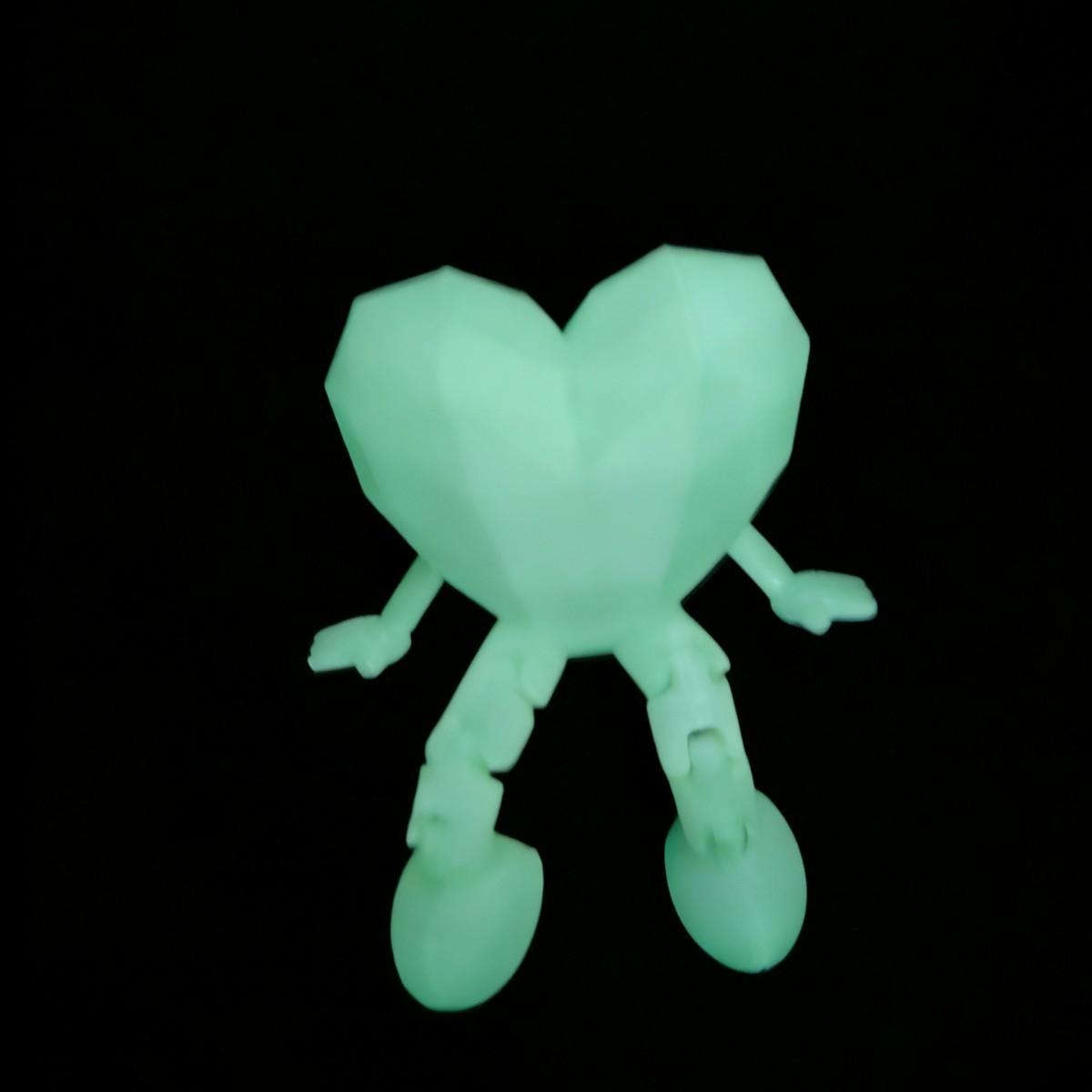 3D Printed Valentine's Day Gift, Heart Jointed Figure Ornament, Creative Craft Toy Doll, Unique Handmade Decoration