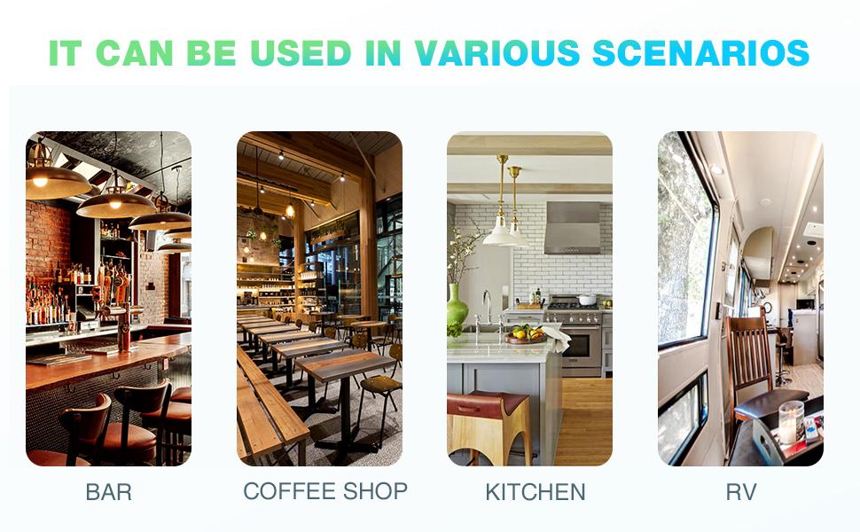 Antarctic Star Countertop Ice Maker, S/L Bullet Ice, 26lbs/Day, 9 Ice Cubes in 6 Mins, Portable Ice Machine with Ice Scoop and Handle, Self-Cleaning, One-Click Operation, for Kitchen Office Home(Black)