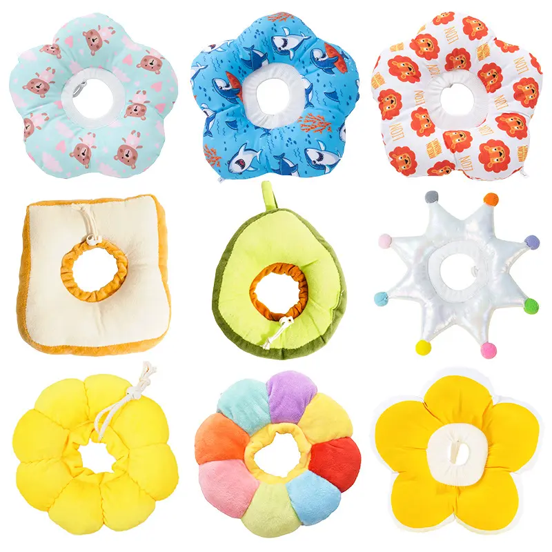 Dog collar, Elizabethan collar, cat anti-licking toast-shaped soft collar, pet neck collar, sterilization supplies wholesale