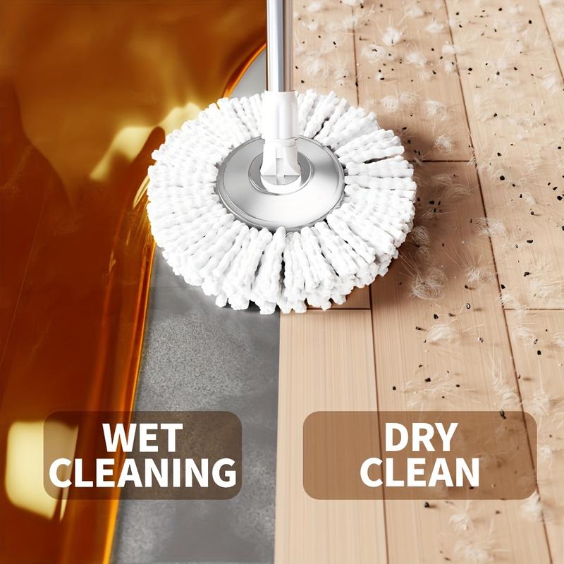 Mop And Bucket Set with 360° Rotatable Mop 3 Microfiber Heads 61-Inch Adjustable Handle Efficient Cleaning Supplies Mop And Bucket Set with 360° Rotatable Mop 3 Microfiber Heads 61-Inch Adjustable Handle Efficient Cleaning Supplies