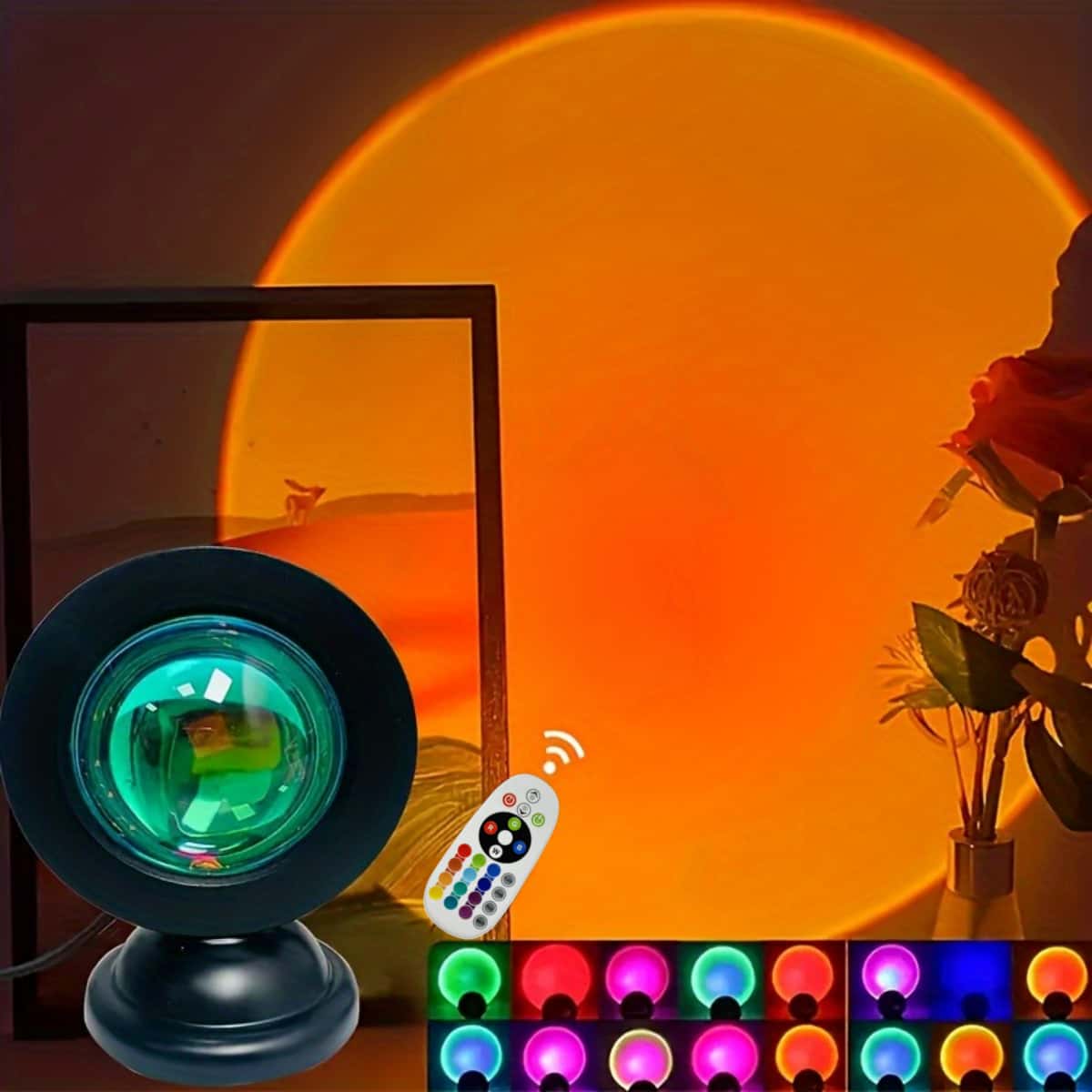 16 Color Small Base Table Lamp with Remote Control, Perfect Room Decor Light, Atmosphere Night Light, Ideal Gift for Valentine's Day & Christmas, Led Ambient Light, Decorative Light
