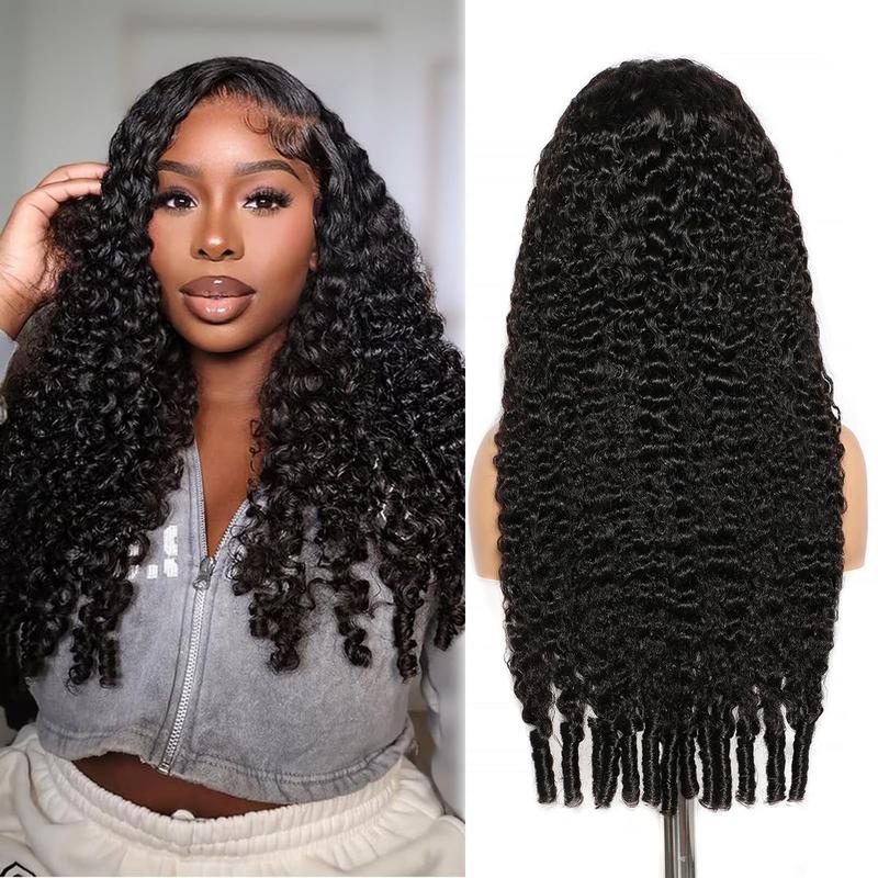 【26‘’ Burmese=$135】Tahikie Burmese Curly 7x6 HD Lace 200% Density Pre Plucked Glueless Natural Black/99J Burgundy Afro Kinky Curly / Deep Wave / Body Wave / Water Wave Human Hair Wigs Upgrade With Drawstring Cap One-Step Invisible Hairline For Women