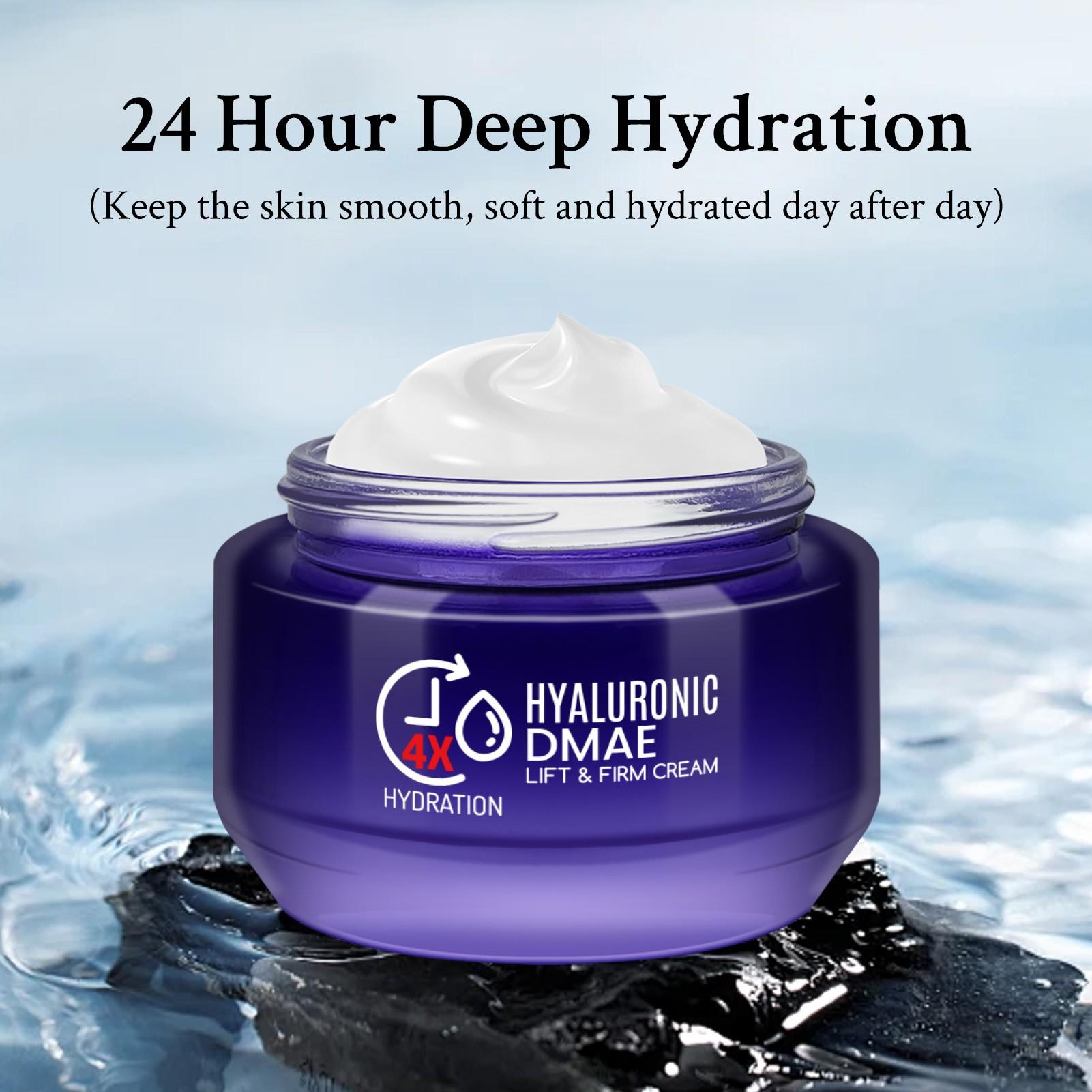 Four-Layer Hyaluronic Acid Moisturizing Cream, Anti-Wrinkle, Vitamin E, Niacinamide, Deep Hydration, Long-Lasting Moisture