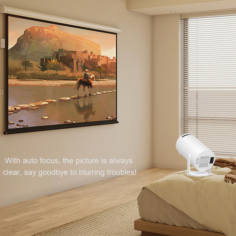 XBJ New Portable Projector, Support 4k Decoding 1080P Home Theater Video Projector Compatible with HD/USB/Smartphone/TV Box/Laptop, Home Theater, Outdoor Multifunction Projector