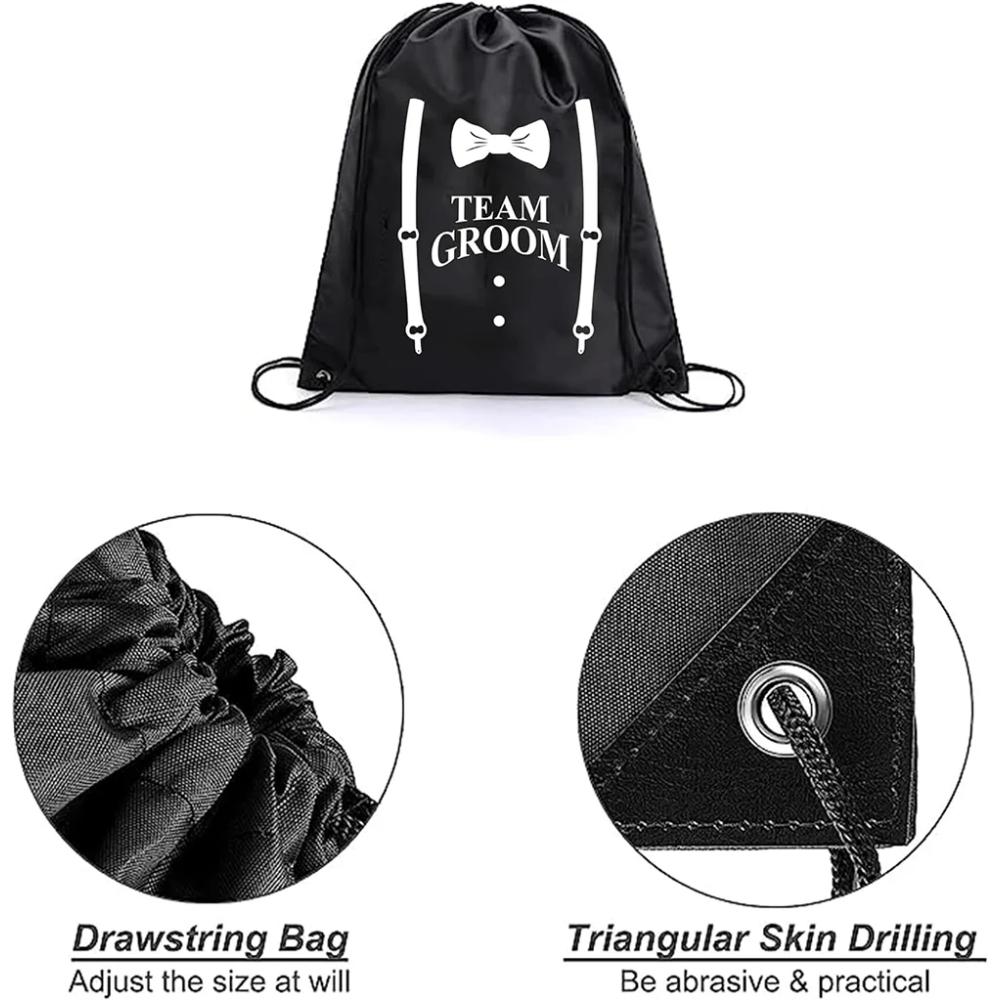 groom and Groomsmen Storage bag Proposal bags Groom Crew Bag Groomsmen gift Drawstring Bag for Bachelor Party groom to be item