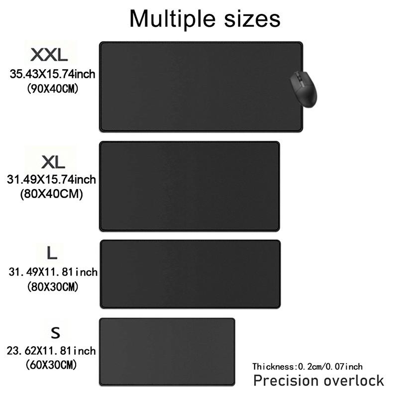 [Mouse Desk Pad] Non-Slip Mouse Pad Large Gaming Mouse Pad With Rubber Base & Stitched Edge Steampunk Gears Vintage Blueprint Design Desk Top Protector Mat For Home Office Use And Holiday Gifts