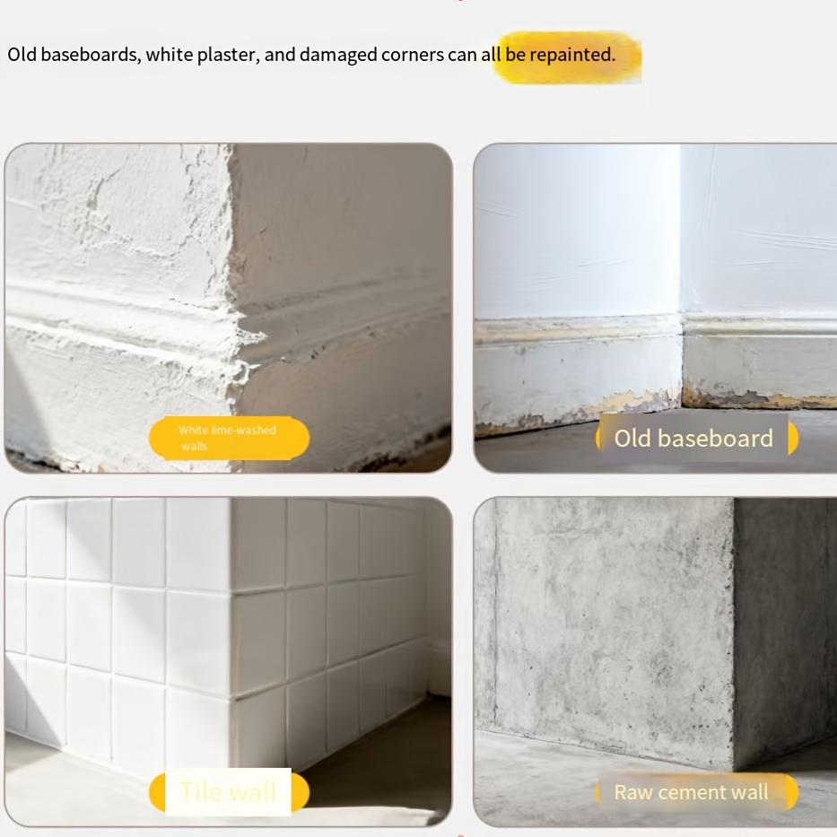 1 Roll Extra Thick Self-Adhesive PVC Baseboard Molding, 3.93in x 196.8in, Waterproof & Moisture-Proof, Wall Trim Decoration, Peel and Stick, Geometric Design Modern Style, Easy to Install, Perfect for Living Room, Bedroom, Office, Rental Apartments, XPE F