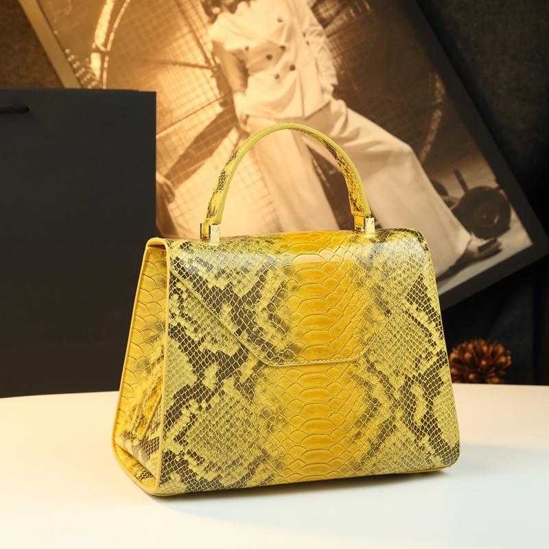 Elegant Snake Print Handbag, Luxurious Retro Small Square Bag, Chic Commuter Crossbody Bag, Unique Design Shoulder Bag