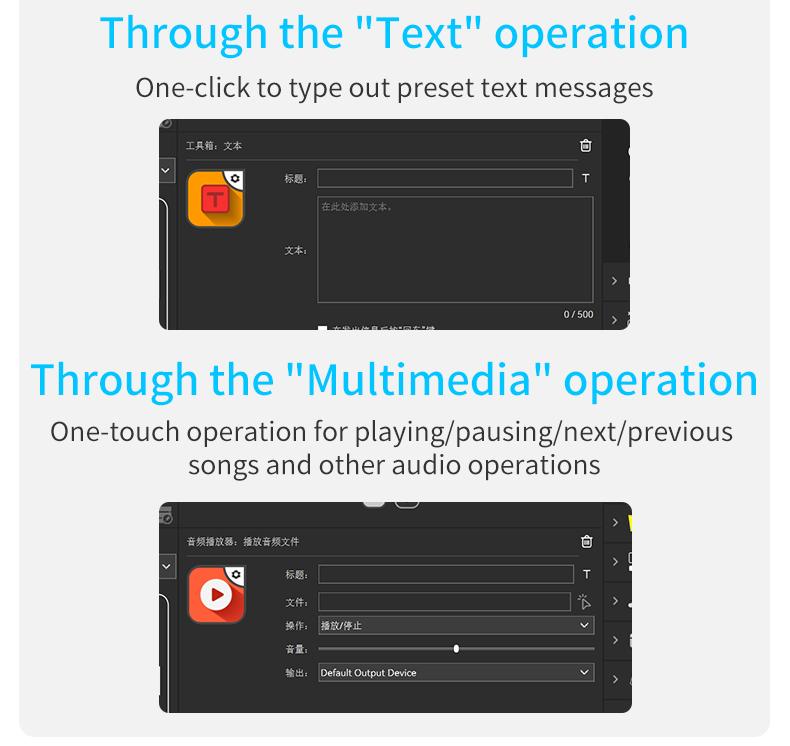 AJAZZ AKP05E Desktop Streaming Controller Programmable LCD Button Multi functional Knob Touch Screen Operation 0-60 ° Adjustable Bracket Compatible with Win/Mac Office Live Streaming Multi scene Application USB Controller