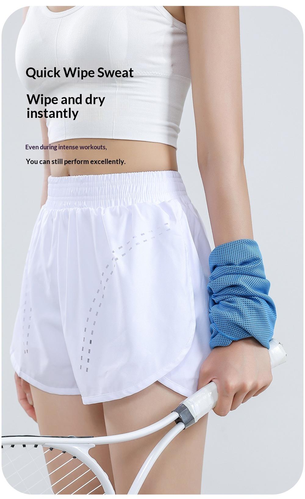 Light Luxury Ice Feel Sports Wrist Brace, Anti-Sprain Support, Cooling Sweat Absorption, Breathable, Unisex, Ideal for Fitness and Outdoor Activities