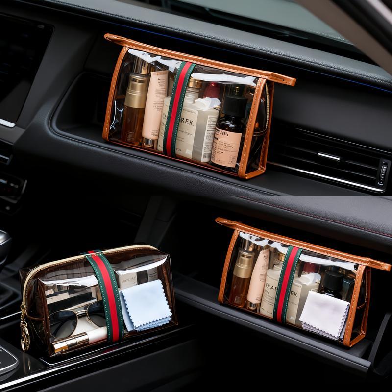 New Large Capacity Transparent Makeup Bag Vintage Luxury Style Portable Multi-Functional Storage Solution with Clear Material Retro Design Sturdy Tote Handles for Gym Swimming and Bathing New Large Capacity Transparent Makeup Bag Vintage Luxury Style Portable Multi-Functional Storage Solution with Clear Material Retro Design Sturdy Tote Handles for Gym Swimming and Bathing