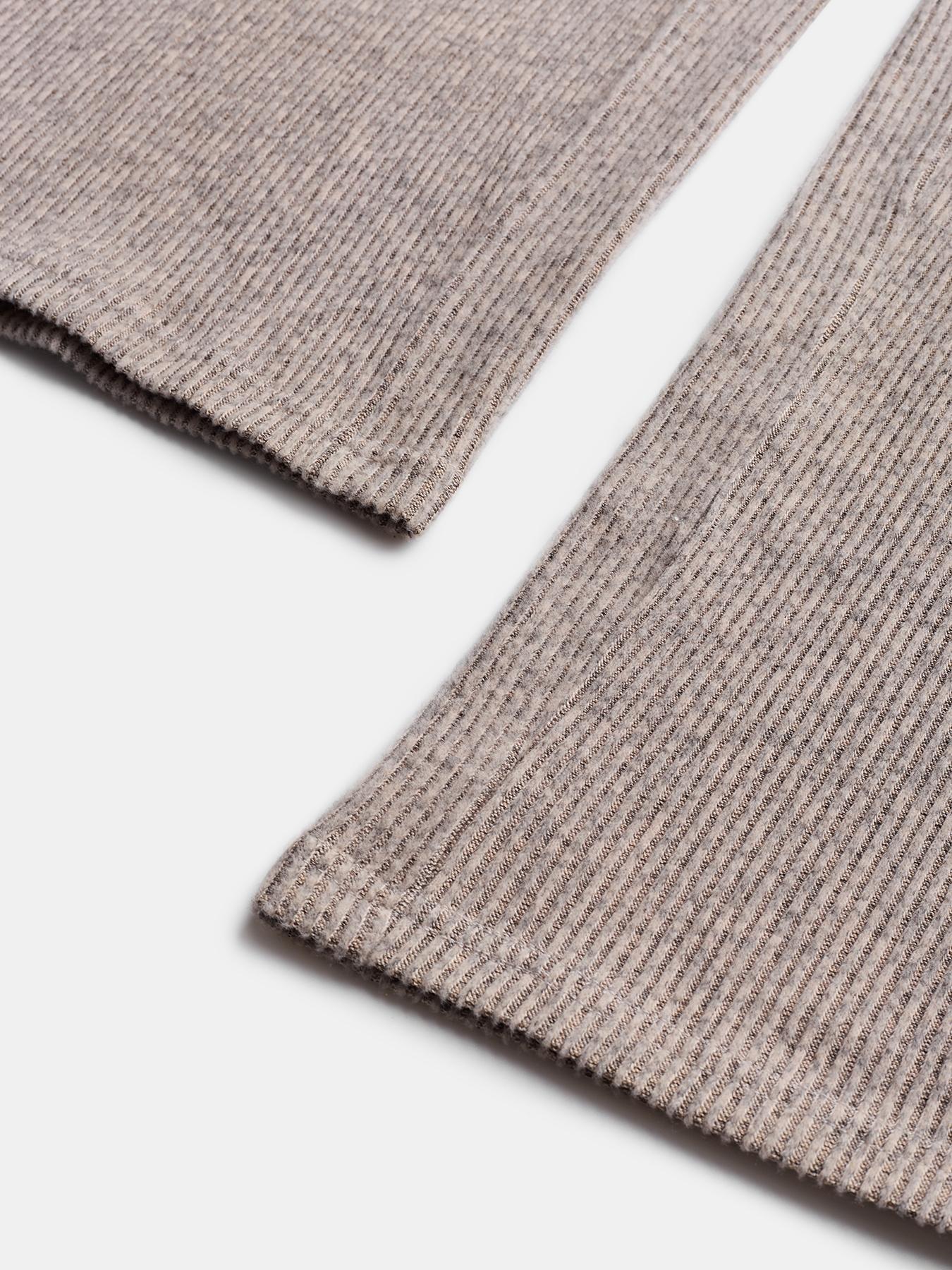 Women's Autumn Winter Set, Knitted Long Sleeve Boat Neck Top with Buttons & Ribbed Long Pants, Casual Loose Fit for Ladies