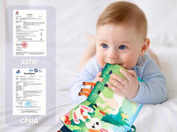 hahaland 2 PCS Baby Cloth Book Baby Infant Toy Newborn Sensory Montessori Toy for Babies 0-6 Months with Crinkle Squeaky Sounds, Mirrors, Teethers - Soft Cloth Tummy Time Book Newborn Baby Shower Gift Easter Stuffers Ideas