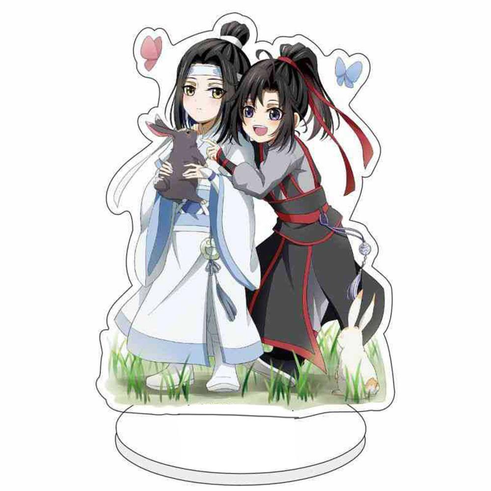 15CM Hot Anime Acrylic Stand Model MO DAO ZU SHI Cartoon Figures Wei Wu Xian And Lan Wang Ji Su She Collection Gifts