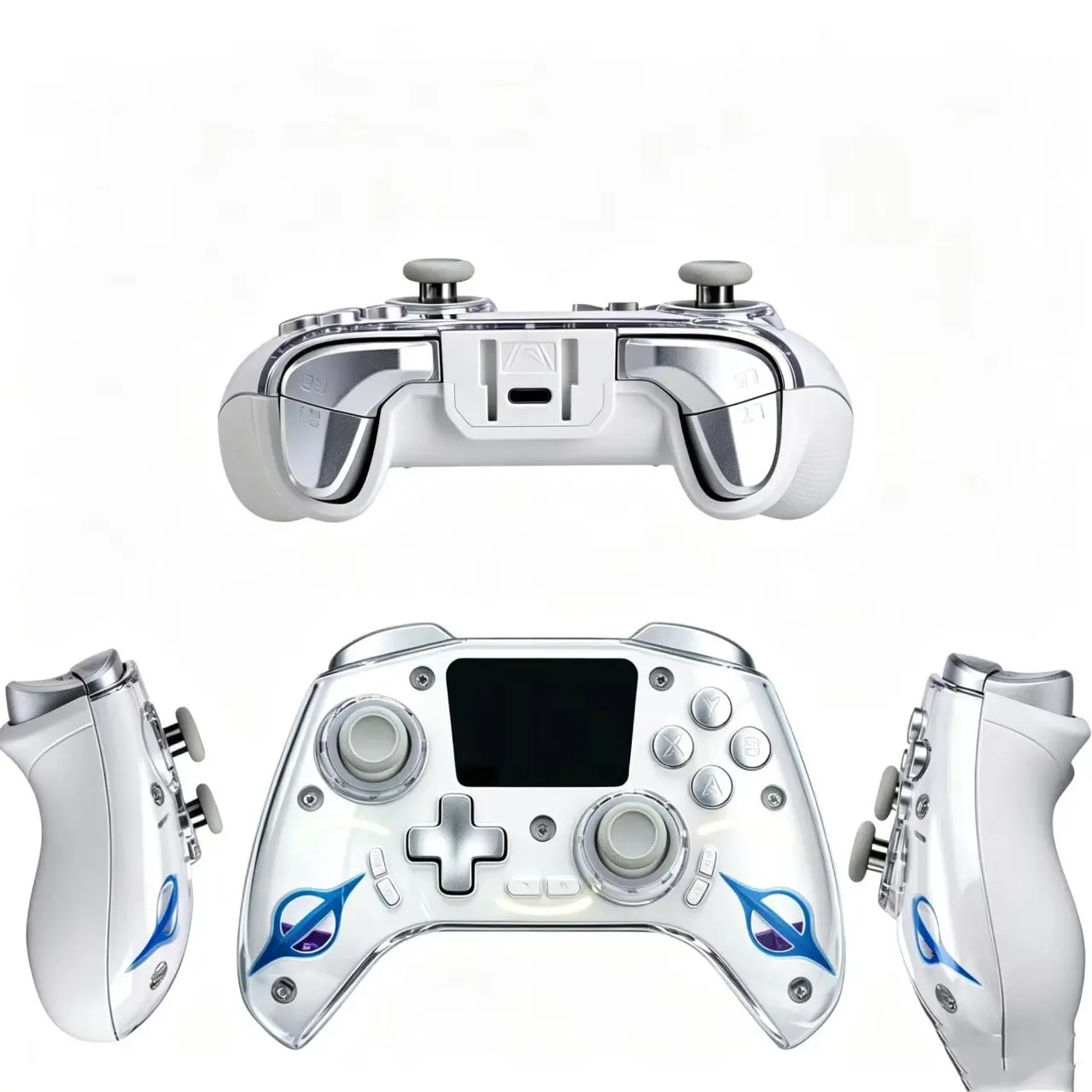 Multi-Platform Game Controller, Bluetooth-compatible Smart Large Screen, Hall Effect Trigger & Joystick, 2.4g, Six-Axis, HD 2 Inch Display