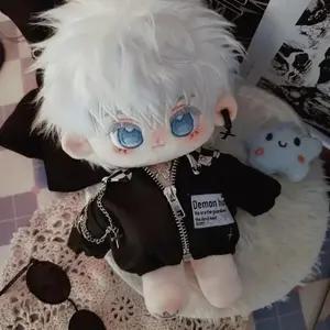 Jujutsu Kaisen Gojo Satoru  20cm Anime  Cartoon Short Plush Body doll Plushies Xmas Gift Handsome Cotton Figures Pillow
