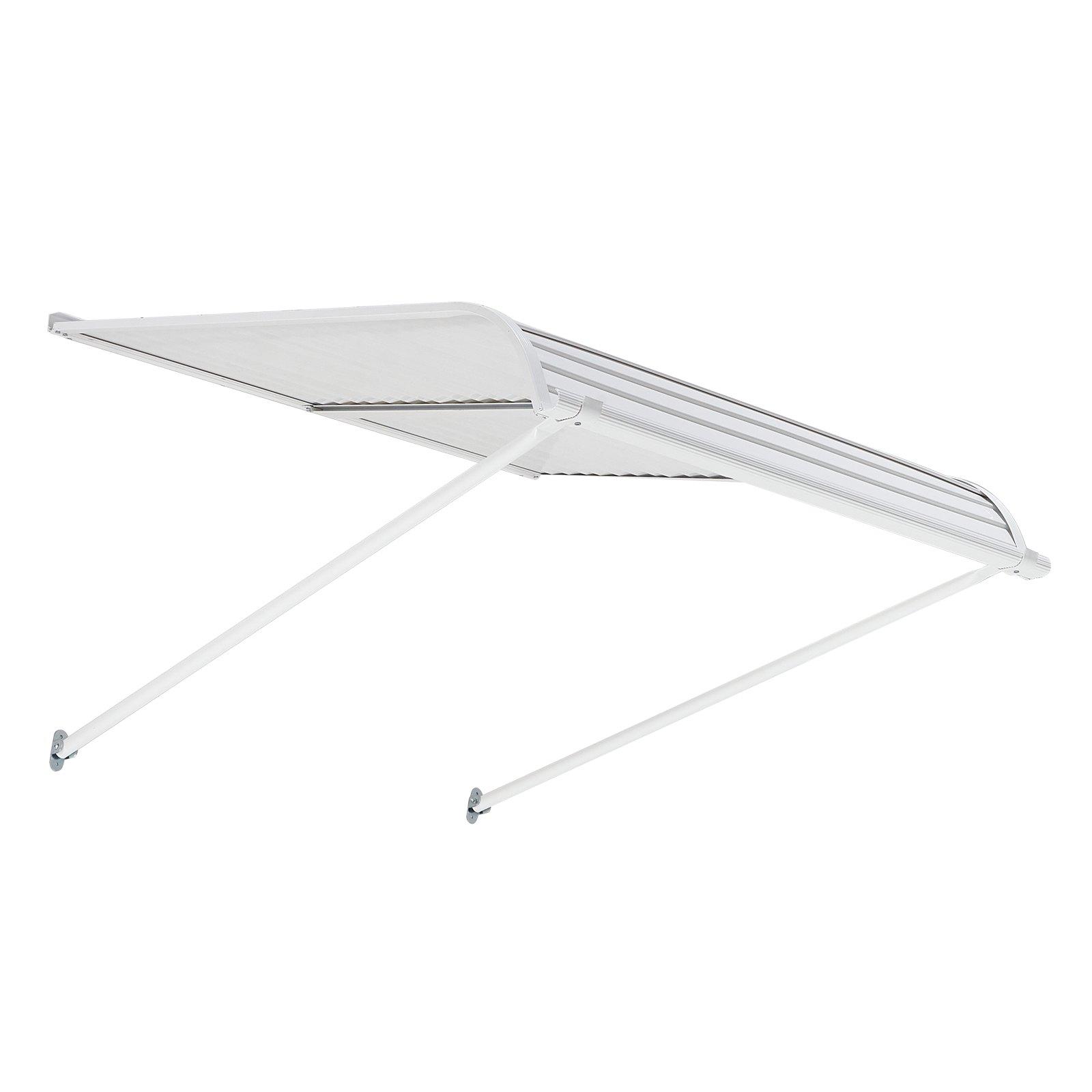 【Summerfinds】VEVOR Rectangular Aluminium Awning, 40x42 in Sturdy Stable UV-Prevention Exterior Canopy, Windproof Weatherproof Lightweight for Door Entrance Windows, Patio