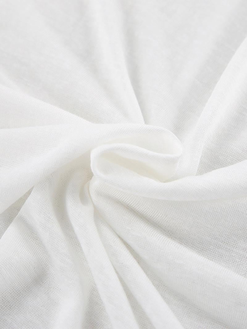 Women's Micro-Transparent Fabric Round Neck Long Sleeve Pants Loose Comfortable Two-Piece Set, Casual Fashion