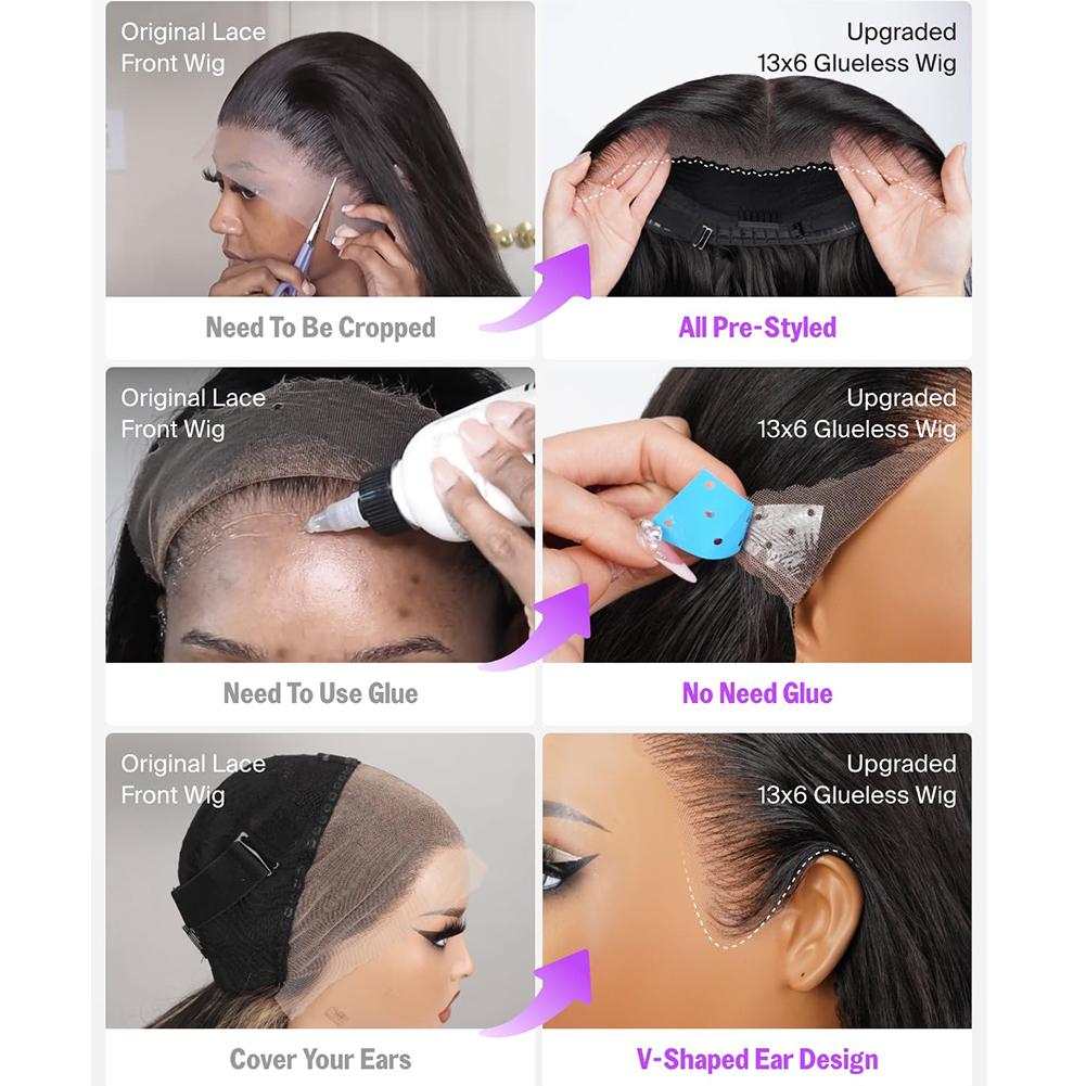 Kinky Curly 13x4 Lace Front Wigs Human Hair 13x6 HD Transparent Deep Wave Lace Front Wigs for Women 180% Density Curly Lace Front Wig Pre Plcked Deep Wave Wigs with Baby Hair