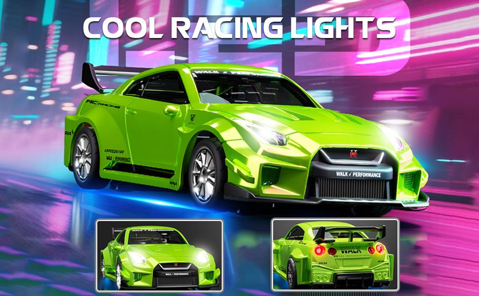 Mini Porsche 911 RC Car 1/43, Alloy 4WD Drift RC Vehicle with Gyro & LED Lights, 2.4G High Speed Remote Control Hobby Toy, ARRIS Version for Men Gift