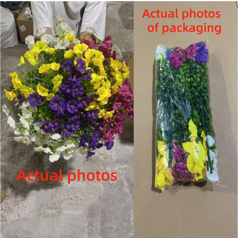 Artificial Potted Plant, 10pcs Faux Flower with UV Protective Function, Decorative Flower for Outdoor Home Flowerpot Porch Terrace Decoration #GLOBAL PICKS