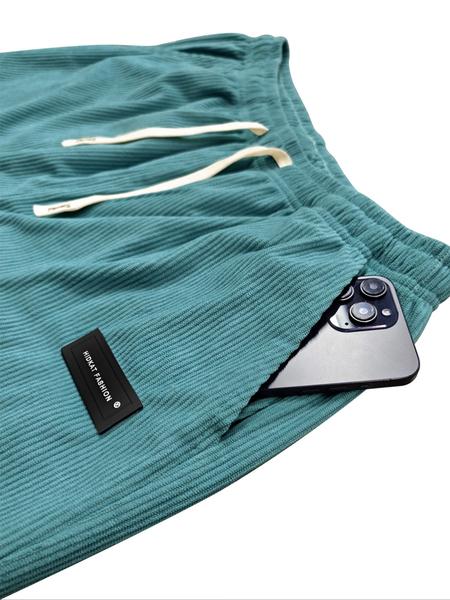 Women's Corduroy Jogger Pants, Drawstring Waist, Pockets Design, Casual Sportswear for Fall & Winter, Daily Wear Comfortable Fit, Workout Casual Baggy