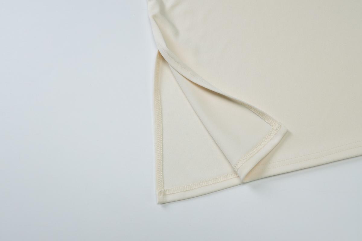 Women's Solid Color One Shoulder Split Hem Long Sleeve T-shirt Top, Sexy Irregular Strapless Plain Fitted Crop Top, Party Club Date Holiday Blouse Shirts, Ladies Spring Fall Winter Daily Casual Tops Clothes Wear