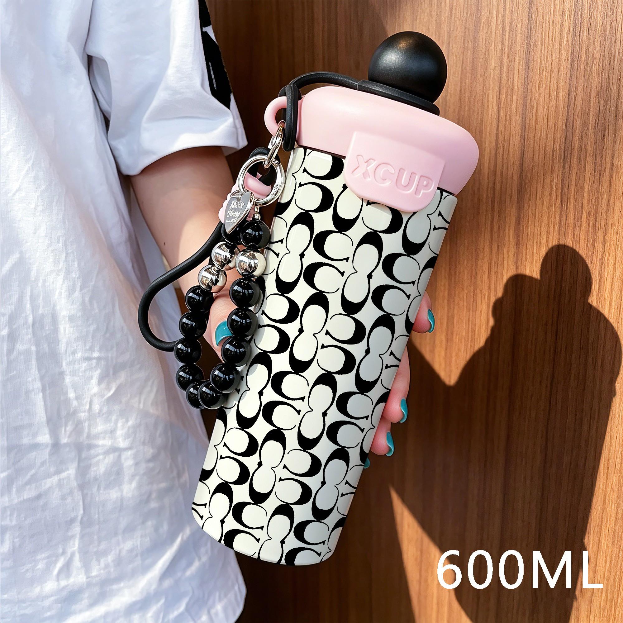 600ML Stainless Steel Insulated Tumbler, Leak-Proof Coffee Cup, Fashionable Water Bottle for Home, Commute, Travel, Perfect Gift