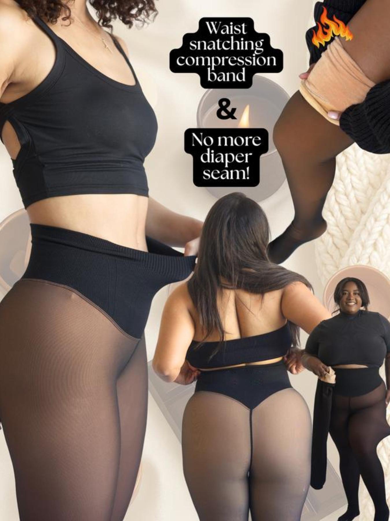 Women's Fleece Lined Sports Tight Leggings, Original Magic Fleece Inner Pants, High Waisted Legging, Multiple Sizes Available, Comfortable and Warm, Athletic Leggings, Fitness Leggings