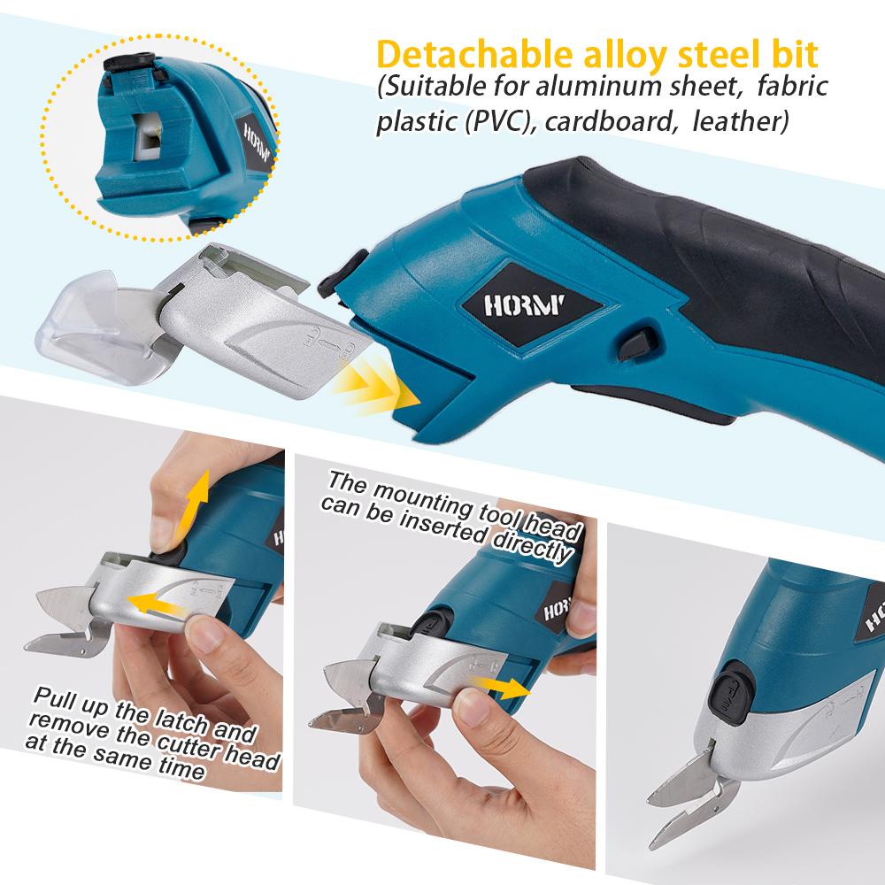 3.7V rechargeable scissors Alloy steel cutter head electric scissors Handheld non-woven scissors Small cutting machine Rechargeable electric scissors Cutting scissors