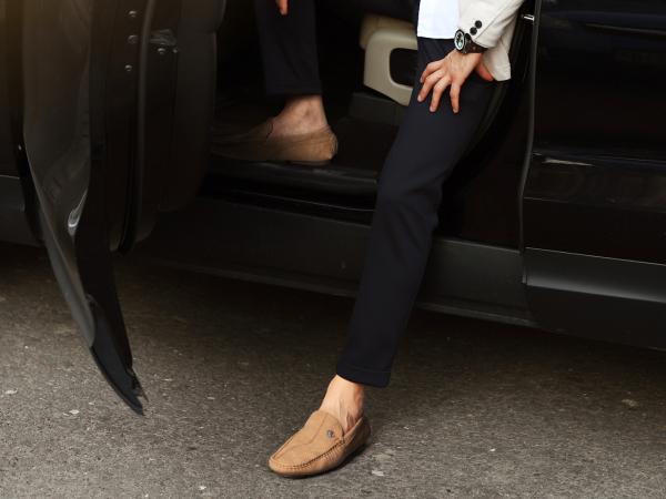 Bruno Marc Men's Versatile Slip-On PU Leather Loafers with Round Toe