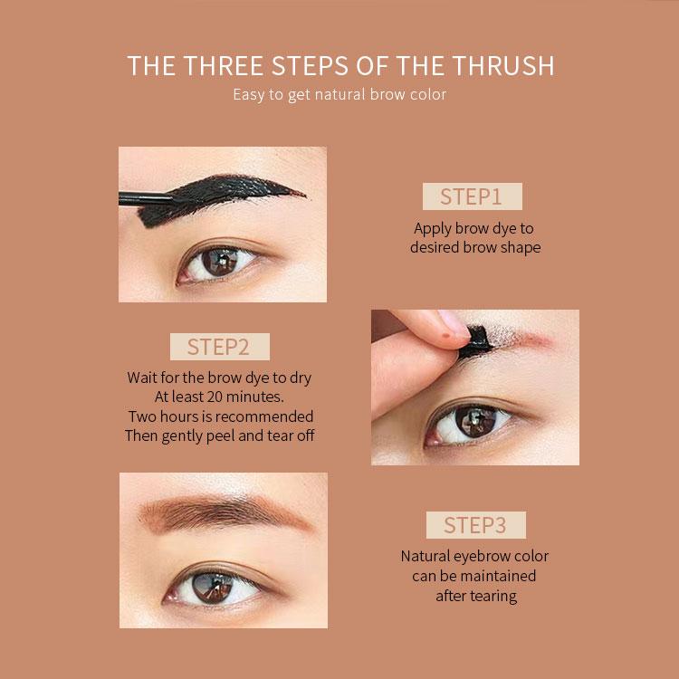 Humidity Proof Hydrating Peel Off Eyebrow Gel Waterproof Sweatproof Long Lasting