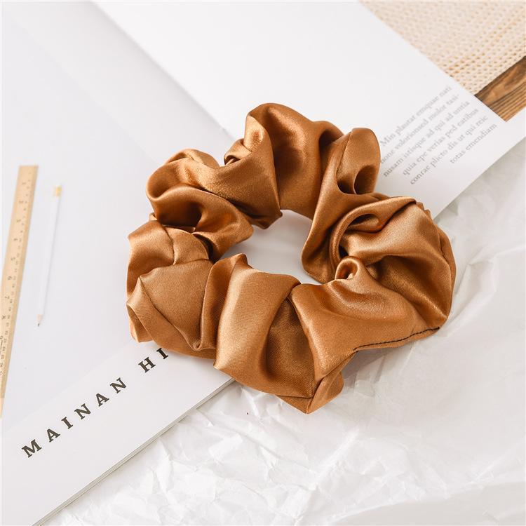 (Not For Sale)Free Gifts Mulberry Silk Large Scrunchies Rubber Bands Hair Ties Gum Elastics Ponytail Holders For Women Girls Colors Shipped Randomly