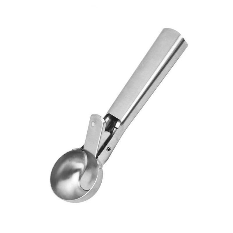 3 piece Food-Grade Stainless Steel Ice Cream Scoop Baller, Dual-Purpose for Commercial & Home Use, Special Tool for Watermelon Fruit Ice Cream, Professional Design Comfortable Grip, Kitchen Baking Dessert Shop Tool