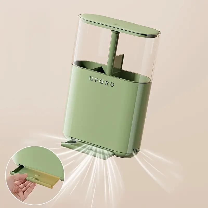 Wall-Mounted Kitchen Storage Rack with Dust Cover, Multifunctional Utensil Holder, Kitchenware, Home Essential, One Size Fits All