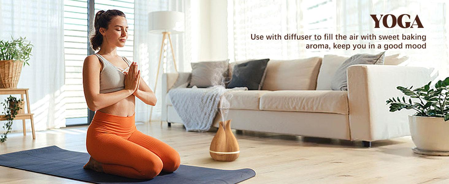 Bakery Essential Oils Set - Fragrance Oil for Diffusers for Home, Candle Making - Pumpkin Pie, Coffee Cake, Gingerbread, Cherry Cheesecake Aromatherapy Scented Oils (6x10ML) Bath Chocolate