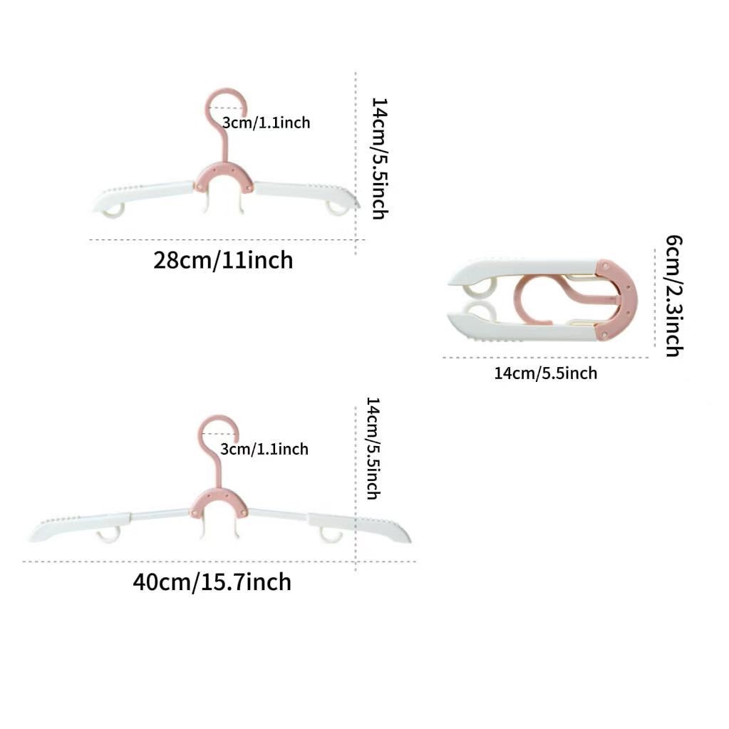 Multifunctional Travel Folding Clothes Hanger, Portable Storage Drying Rack, Home Use Clothing Stand (5 Pack), Ca Prop 65 Compliant