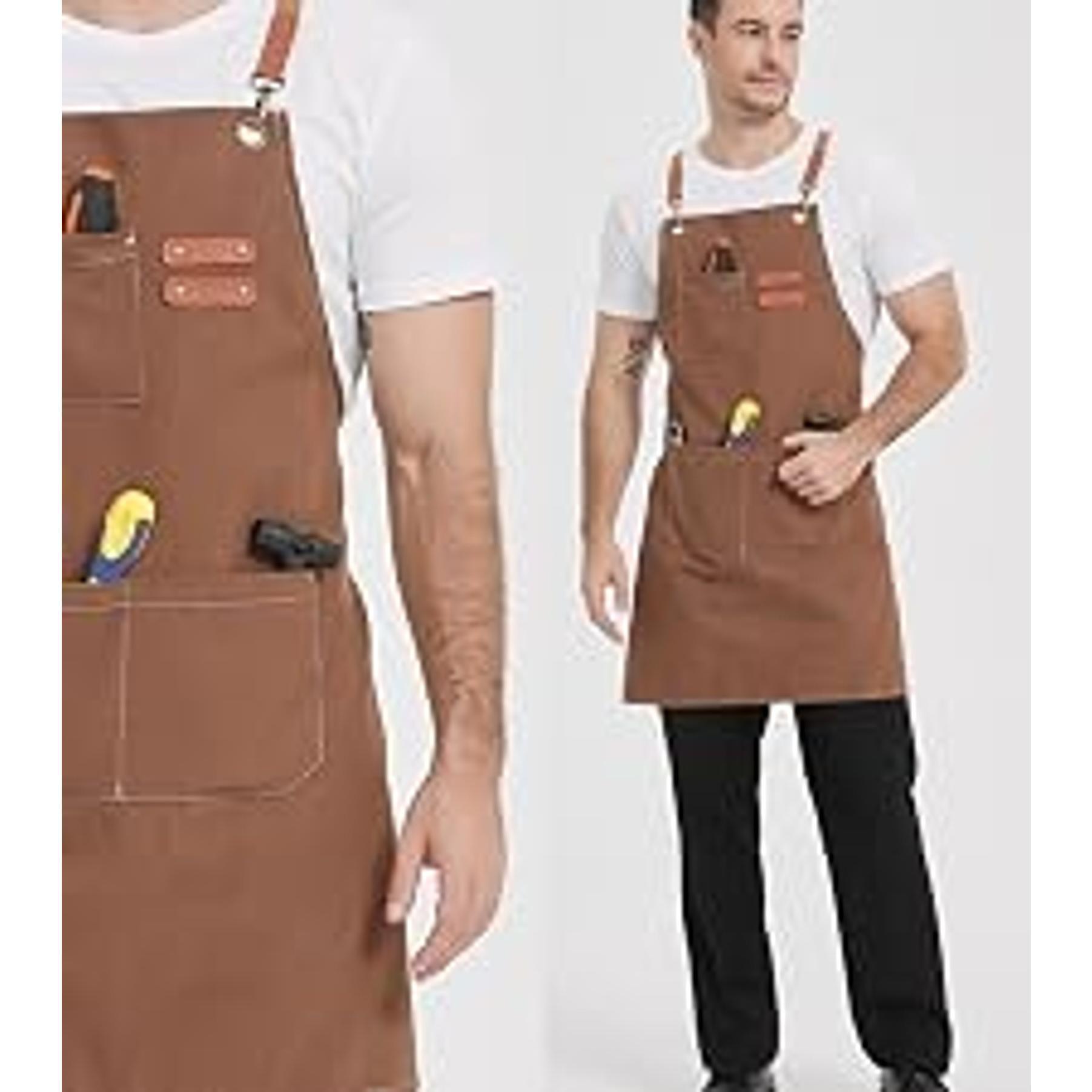 Thicker Rubber Apron, Extra Long Adjustable Apron, Heavy Duty Oil&Chemical Resistant Waterproof Work Aprons