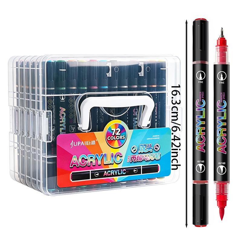 Metallic Color Markers 12/24/36/48/60/72 Colors, Non-Transparent Art Pens for DIY, Anime, School Supplies, New Condition